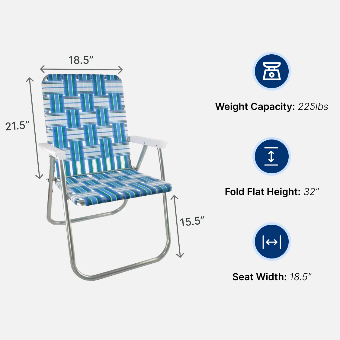 Sea Island Classic Lawn Chair - Image 5